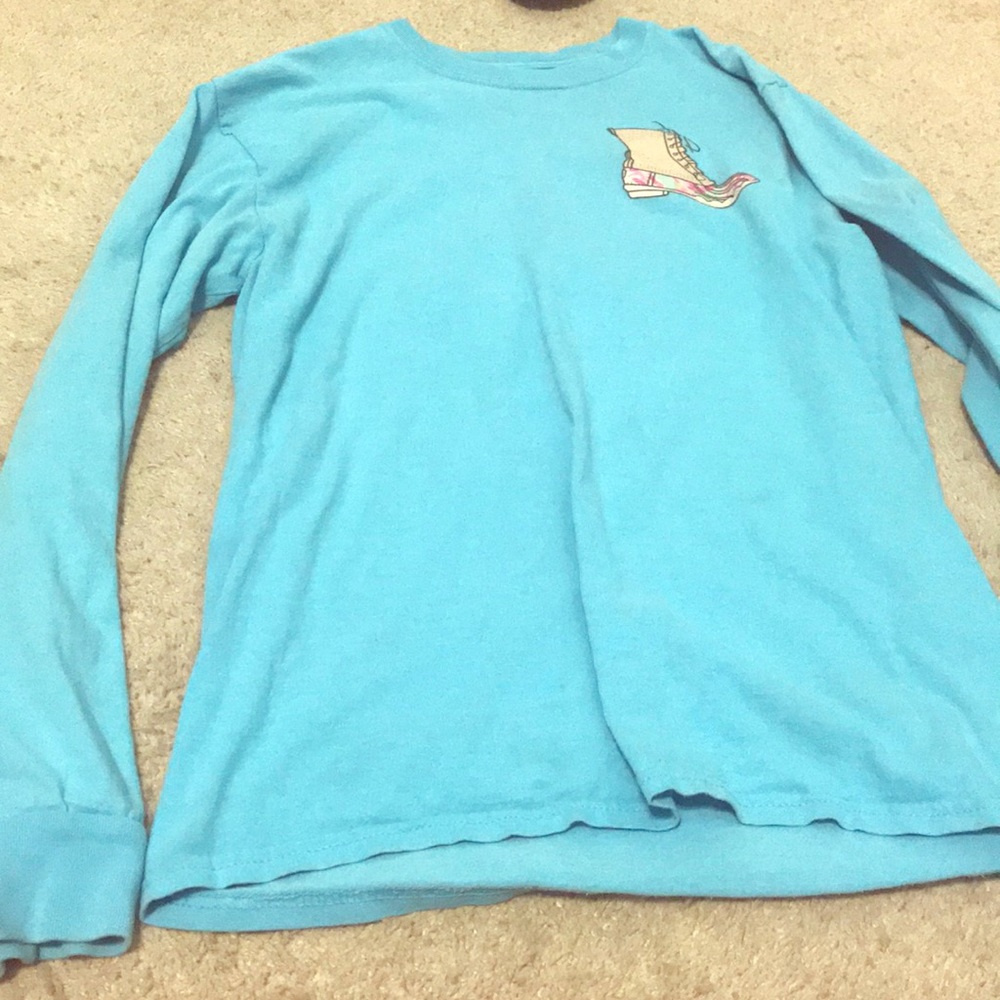 Cute baby blue boot shirt